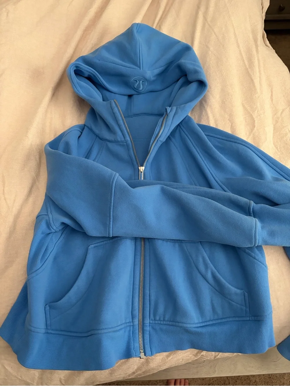lululemon athletica Blue Hooded Zip-Up Jacket